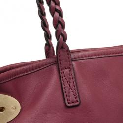 Pre Owned Mulberry Maroon Leather Medium Dorset Tote 