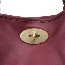Pre Owned Mulberry Maroon Leather Medium Dorset Tote 