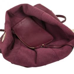 Pre Owned Mulberry Maroon Leather Medium Dorset Tote 