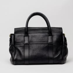 Pre Owned Mulberry Black Leather Bayswater Tote