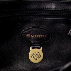 Pre Owned Mulberry Black Leather Bayswater Tote
