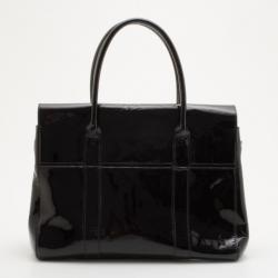 Pre Owned Mulberry Black Patent Bayswater