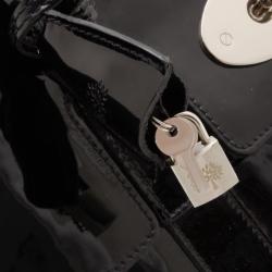Pre Owned Mulberry Black Patent Bayswater