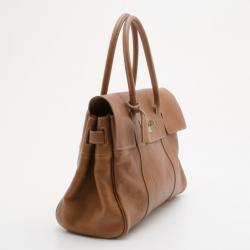 Pre Owned Mulberry Brown Leather Bayswater Tote