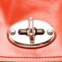 Pre Owned Mulberry Orange Patent Studded Bayswater Bag