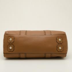 Pre Owned Mulberry Brown Leather Cookie Bayswater Satchel 