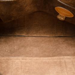 Pre Owned Mulberry Brown Leather Cookie Bayswater Satchel 