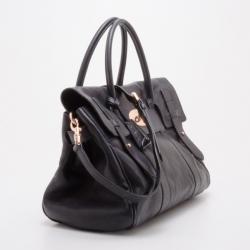 Pre Owned Mulberry Black Heritage Baywater with Rose Gold Hardware
