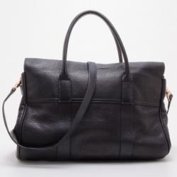 Pre Owned Mulberry Black Heritage Baywater with Rose Gold Hardware