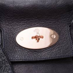 Pre Owned Mulberry Black Heritage Baywater with Rose Gold Hardware