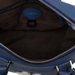Pre Owned Mulberry Blue Leather Small Del Rey Satchel