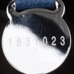 Pre Owned Mulberry Blue Leather Small Del Rey Satchel