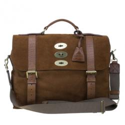 Mulberry Cognac Leather Ted Convertible Messenger Bag