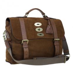 Mulberry Cognac Leather Ted Convertible Messenger Bag