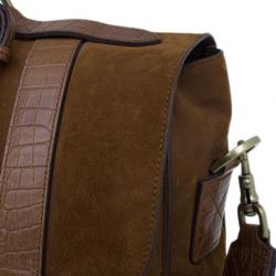 Mulberry Cognac Leather Ted Convertible Messenger Bag