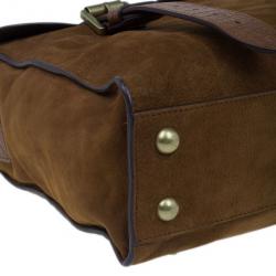 Mulberry Cognac Leather Ted Convertible Messenger Bag