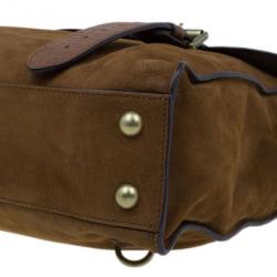 Mulberry Cognac Leather Ted Convertible Messenger Bag