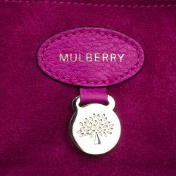 مملوكة مسبقًا حقيبة مالبري بايز ووتر وردي جلد محبب