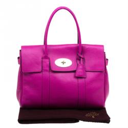 مملوكة مسبقًا حقيبة مالبري بايز ووتر وردي جلد محبب