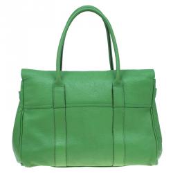 Pre Owned Mulberry Green Leather Bayswater Satchel