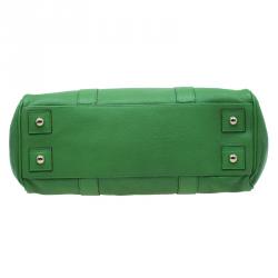 Pre Owned Mulberry Green Leather Bayswater Satchel