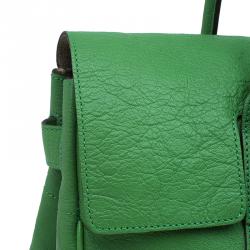 Pre Owned Mulberry Green Leather Bayswater Satchel