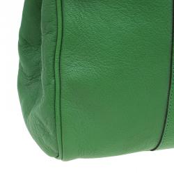 Pre Owned Mulberry Green Leather Bayswater Satchel