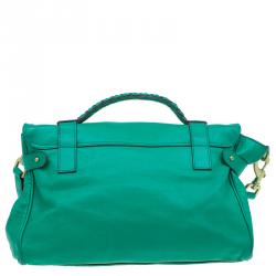 Mulberry Green Leather Alexa Shoulder Bag