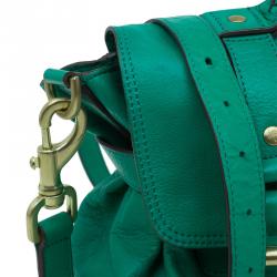 Mulberry Green Leather Alexa Shoulder Bag