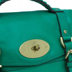 Mulberry Green Leather Alexa Shoulder Bag