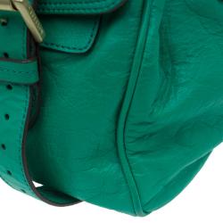 Mulberry Green Leather Alexa Shoulder Bag