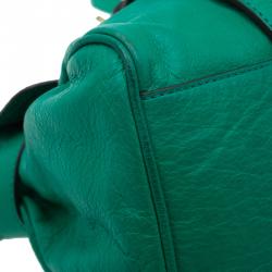 Mulberry Green Leather Alexa Shoulder Bag