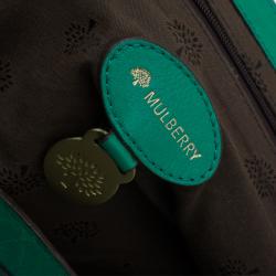 Mulberry Green Leather Alexa Shoulder Bag