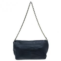 Pre Owned Mulberry Black Glossy Leather Lily Shoulder Bag