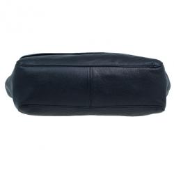 Pre Owned Mulberry Black Glossy Leather Lily Shoulder Bag