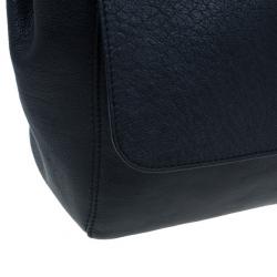 Pre Owned Mulberry Black Glossy Leather Lily Shoulder Bag