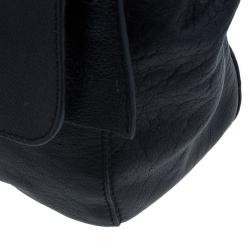 Pre Owned Mulberry Black Glossy Leather Lily Shoulder Bag