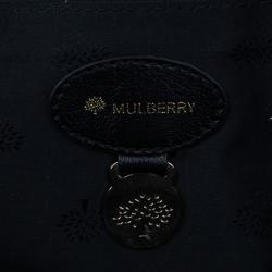 Pre Owned Mulberry Black Glossy Leather Lily Shoulder Bag