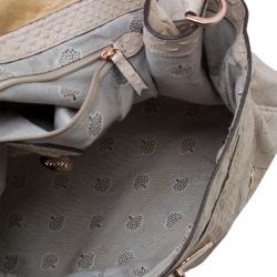 Pre Owned Mulberry Beige Python Embossed Leather Alexa Shoulder Bag