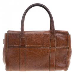 Pre Owned Mulberry Brown Leather Small Bayswater Satchel