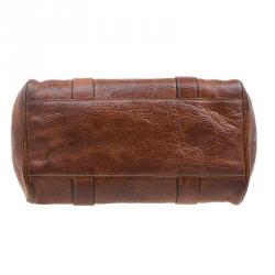 Pre Owned Mulberry Brown Leather Small Bayswater Satchel