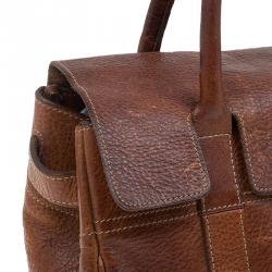 Pre Owned Mulberry Brown Leather Small Bayswater Satchel