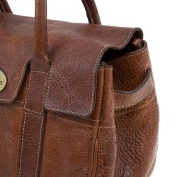 Pre Owned Mulberry Brown Leather Small Bayswater Satchel