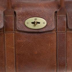 Pre Owned Mulberry Brown Leather Small Bayswater Satchel