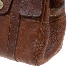 Pre Owned Mulberry Brown Leather Small Bayswater Satchel