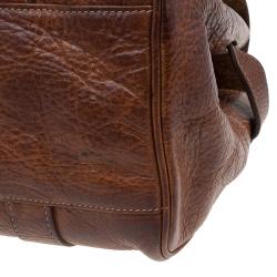 Pre Owned Mulberry Brown Leather Small Bayswater Satchel