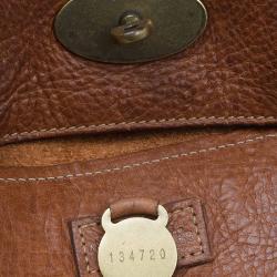 Pre Owned Mulberry Brown Leather Small Bayswater Satchel