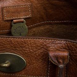 Pre Owned Mulberry Brown Leather Small Bayswater Satchel