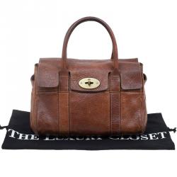 Pre Owned Mulberry Brown Leather Small Bayswater Satchel