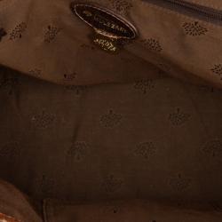 Pre Owned Mulberry Brown Snakeskin Tillie Satchel